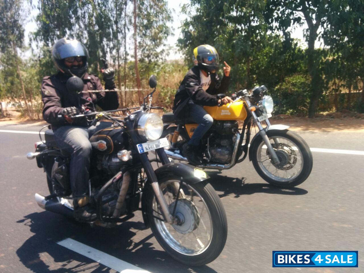 Yellow Royal Enfield Continental GT 535