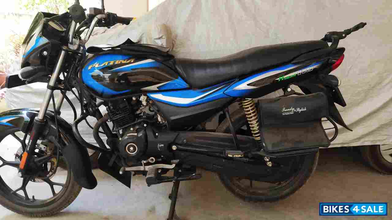 Black Blue Bajaj Platina 110 H-Gear