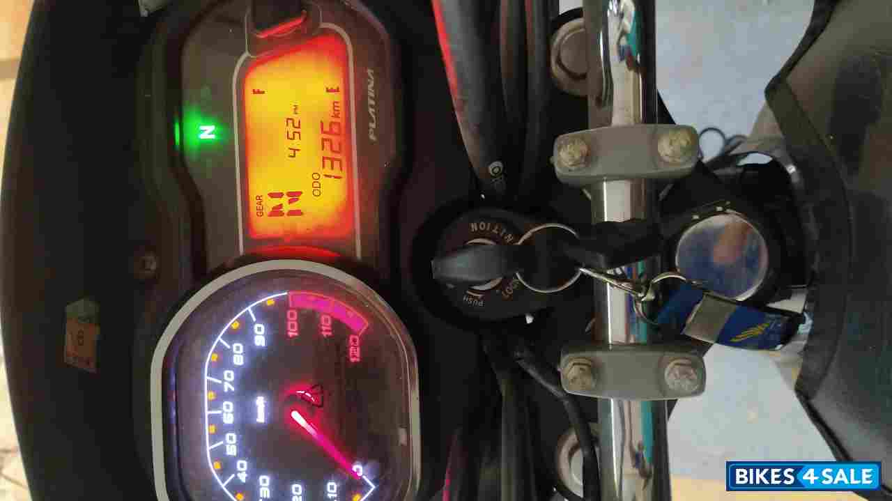 Black Blue Bajaj Platina 110 H-Gear