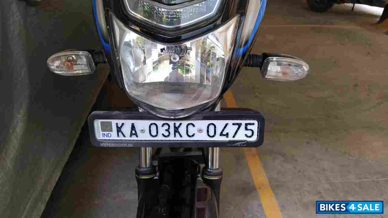 Black Blue Bajaj Platina 110 H-Gear