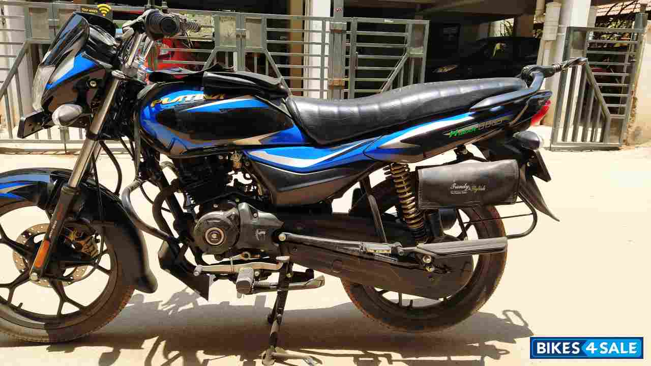 Black Blue Bajaj Platina 110 H-Gear