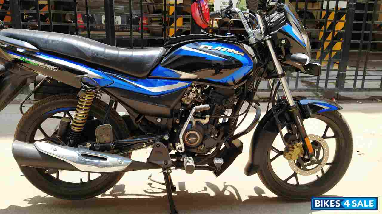Black Blue Bajaj Platina 110 H-Gear