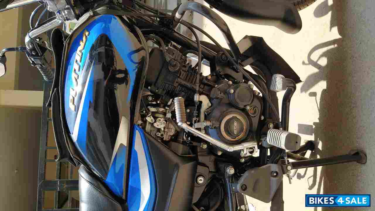 Black Blue Bajaj Platina 110 H-Gear