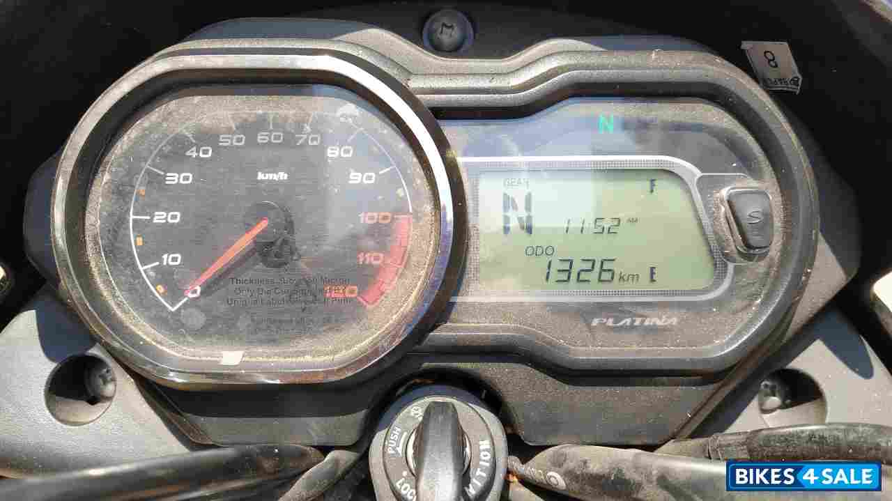 Black Blue Bajaj Platina 110 H-Gear