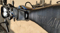 Black Blue Bajaj Platina 110 H-Gear