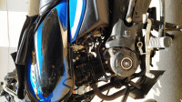 Black Blue Bajaj Platina 110 H-Gear