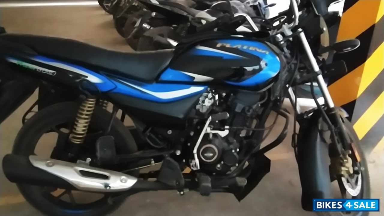 Black Blue Bajaj Platina 110 H-Gear
