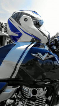 Navy Blue Bajaj V15