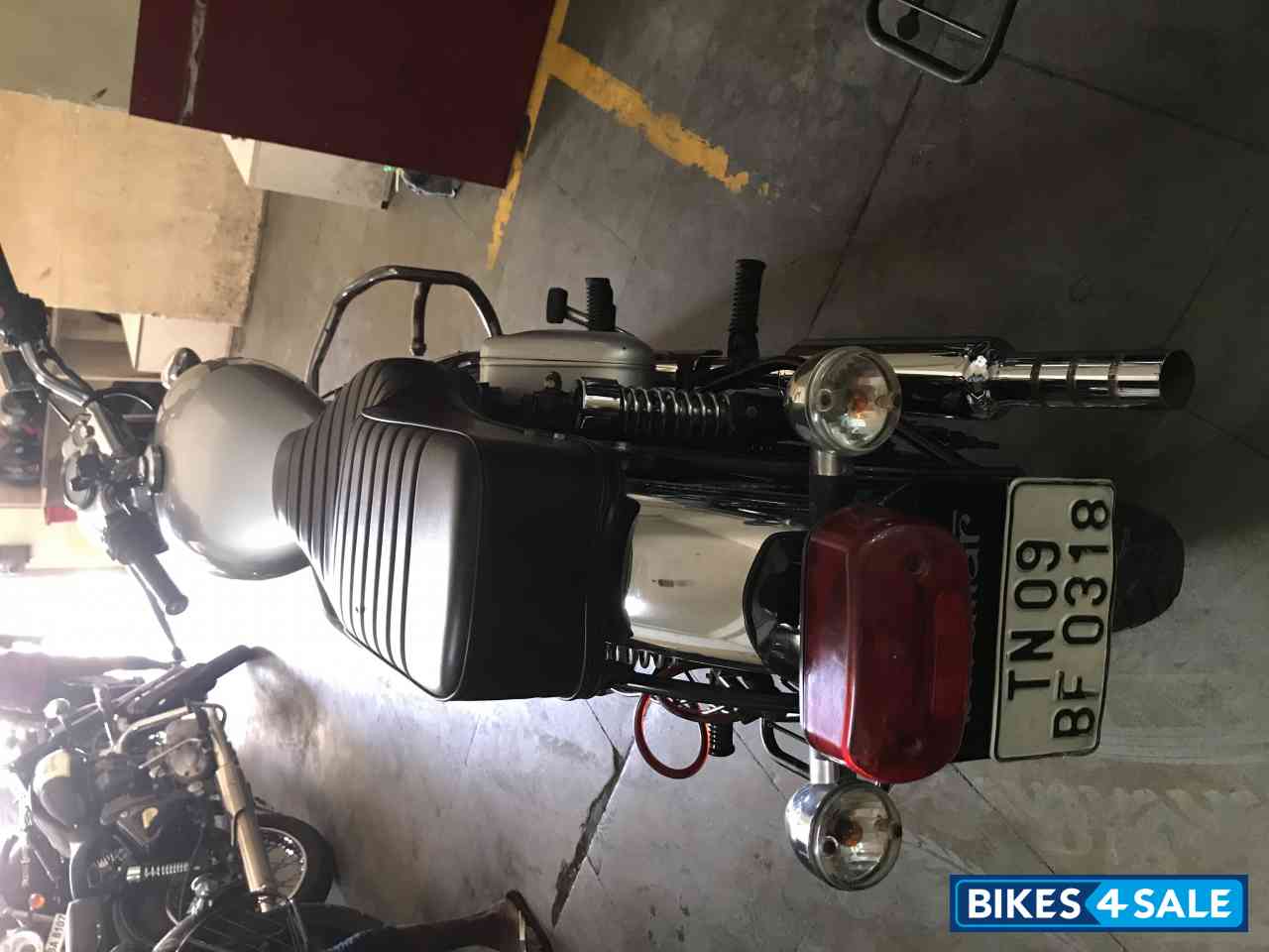 Silver Royal Enfield Bullet Electra