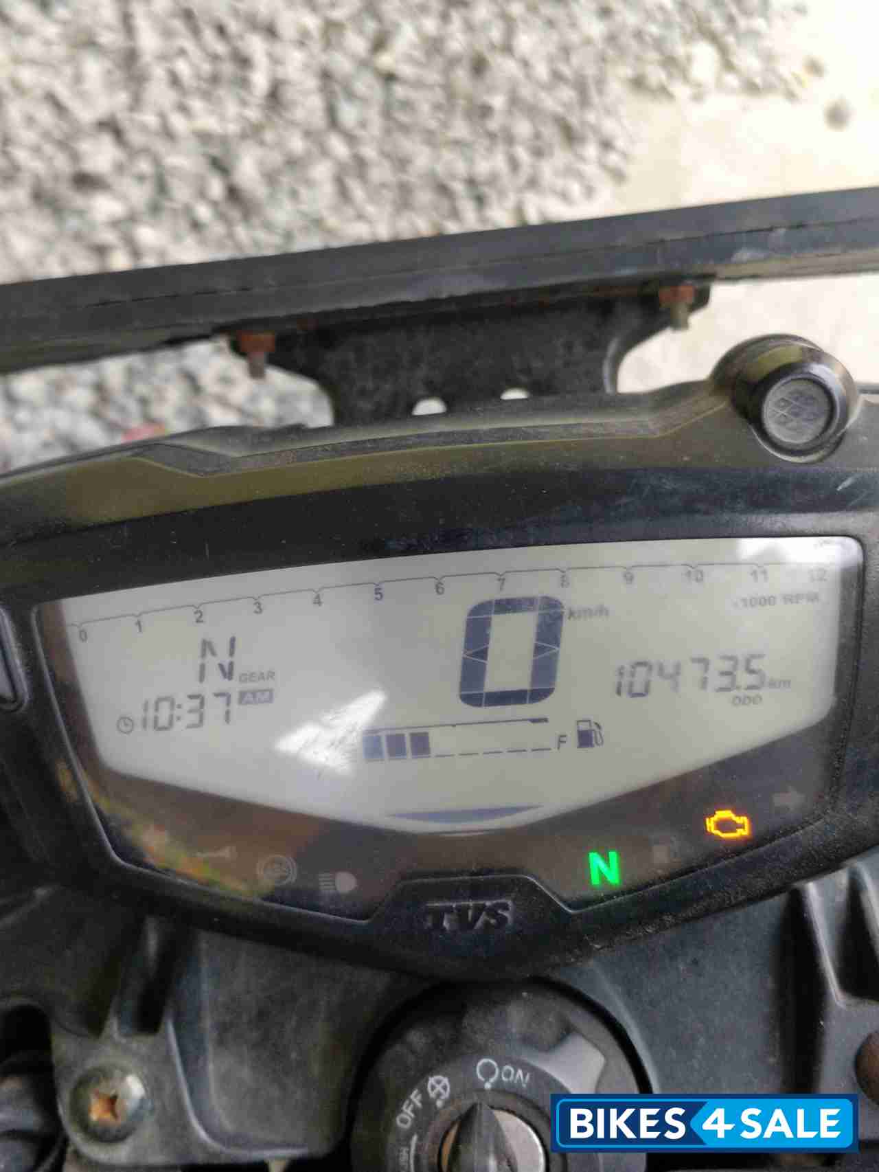 Black TVS Apache RTR 160 4V