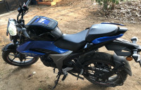 Blue Suzuki Gixxer BS6