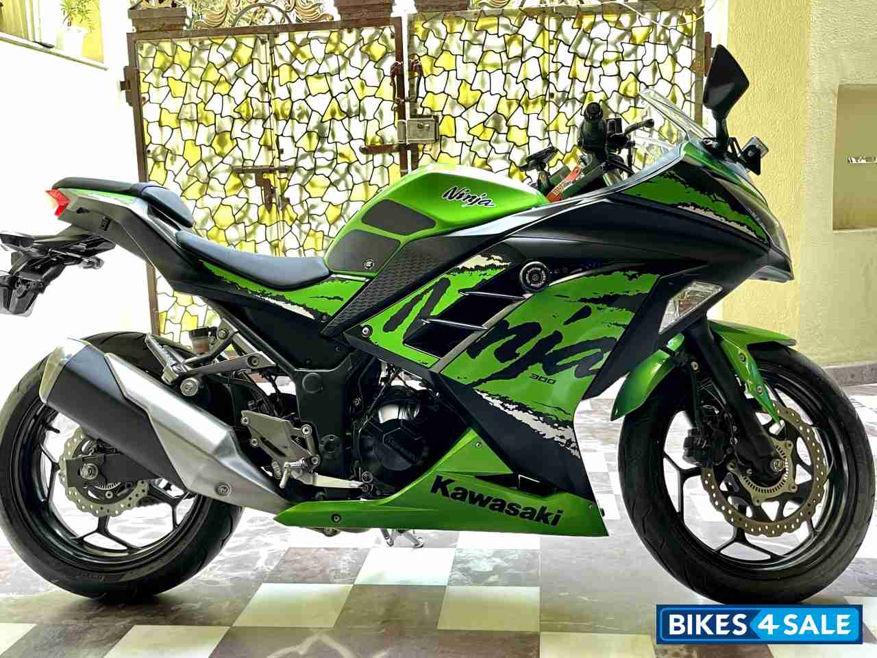 Lime Green Kawasaki Ninja 300R
