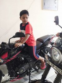 Red Black Bajaj Pulsar 150 Twin Disc BS6
