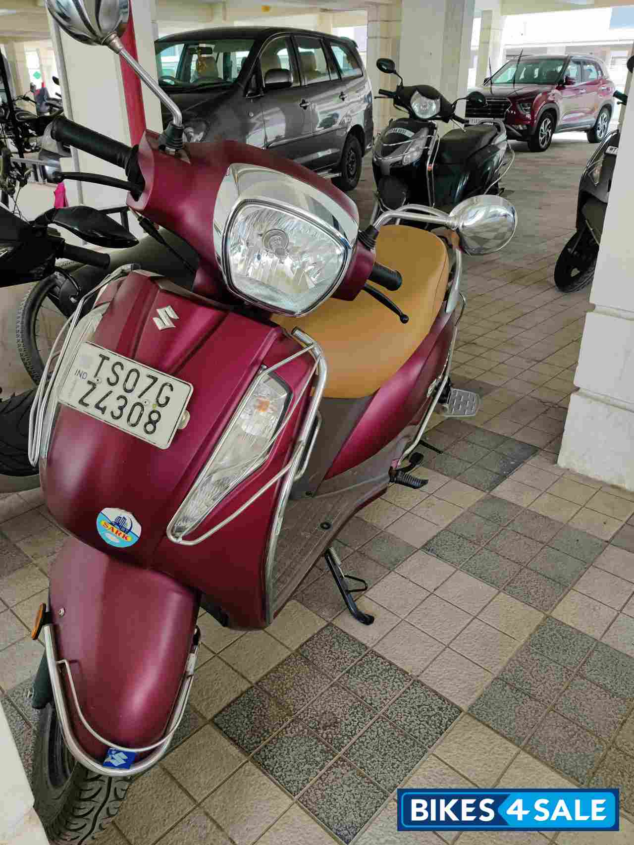 Maroon Suzuki Access 125 Special Edition
