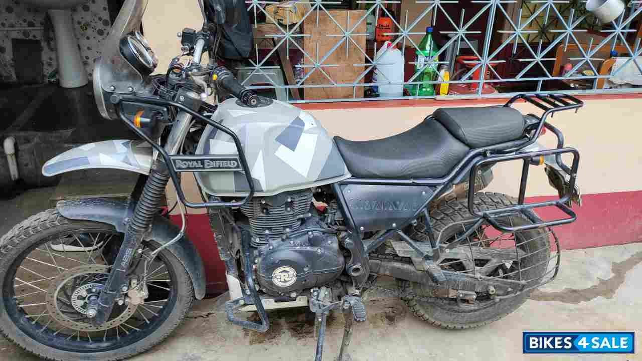 Gray Royal Enfield Himalayan