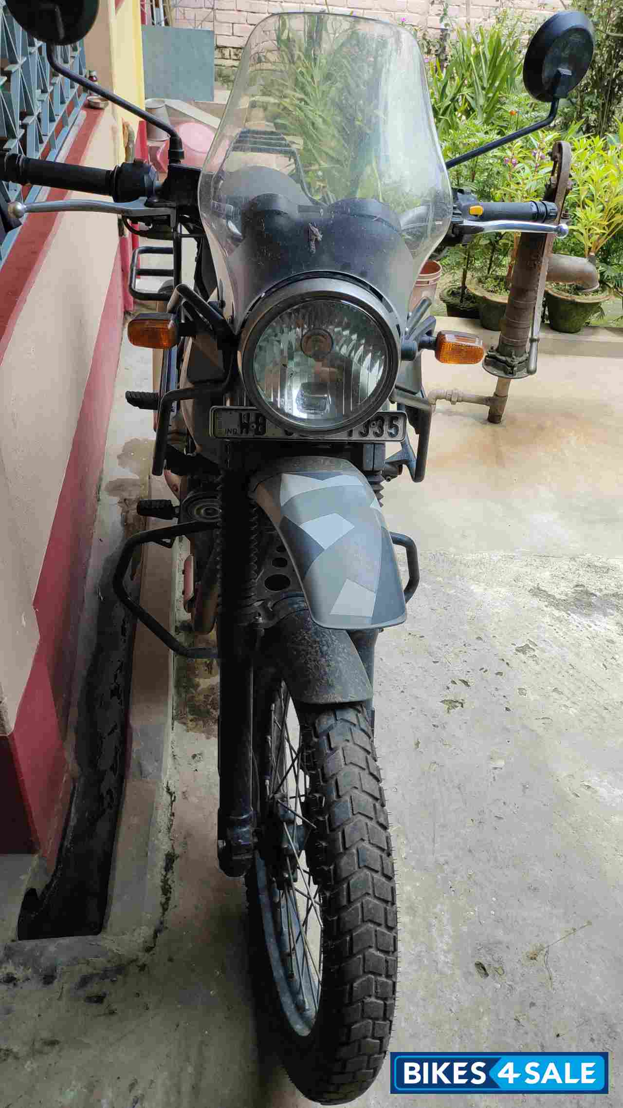 Gray Royal Enfield Himalayan