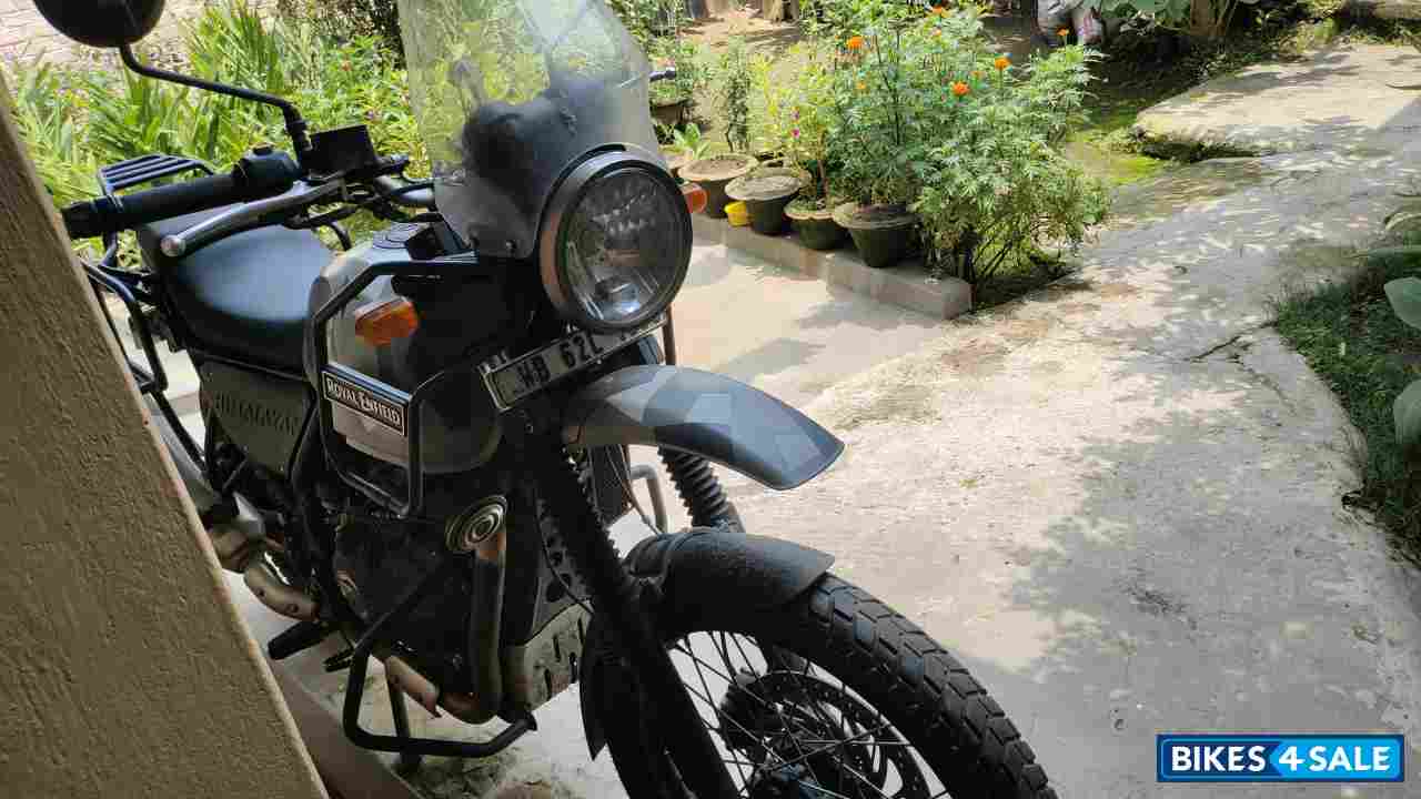 Gray Royal Enfield Himalayan