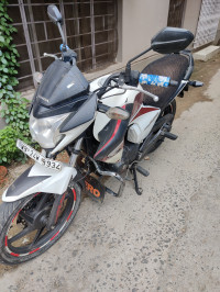 White And Red Honda Unicorn Dazzler