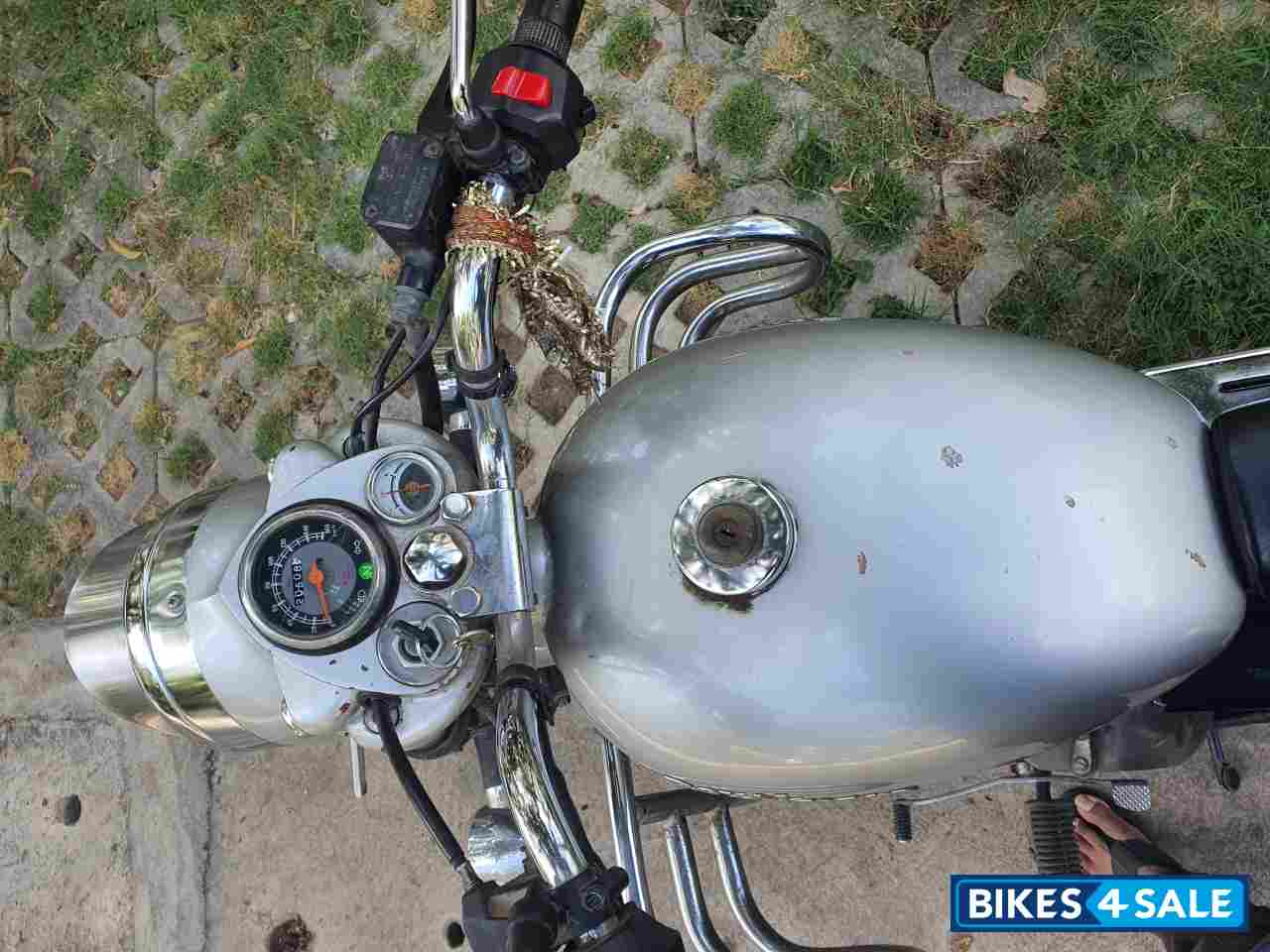 Silver Royal Enfield Bullet Electra Twinspark