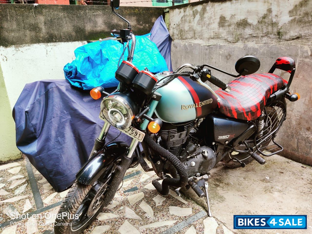 Blue And Black With Red Highli Royal Enfield Thunderbird 350