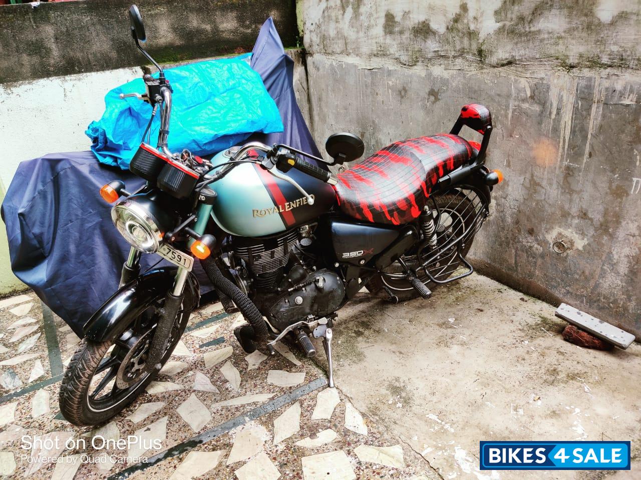 Blue And Black With Red Highli Royal Enfield Thunderbird 350