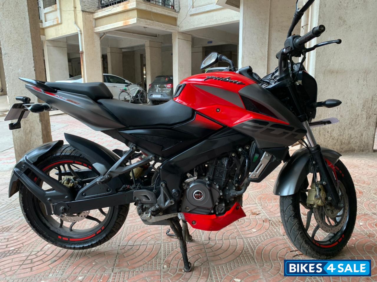 Red Bajaj Pulsar 200 NS ABS