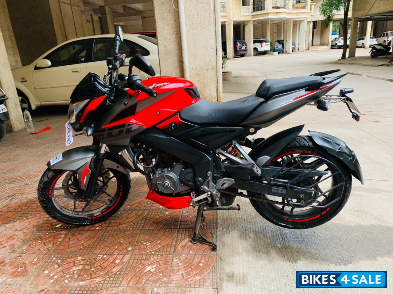 Red Bajaj Pulsar 200 NS ABS