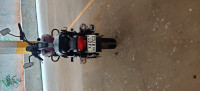 Black & Dark Red Bajaj Avenger Street 150