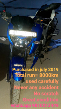 Blue White TVS Apache RTR 160 4V