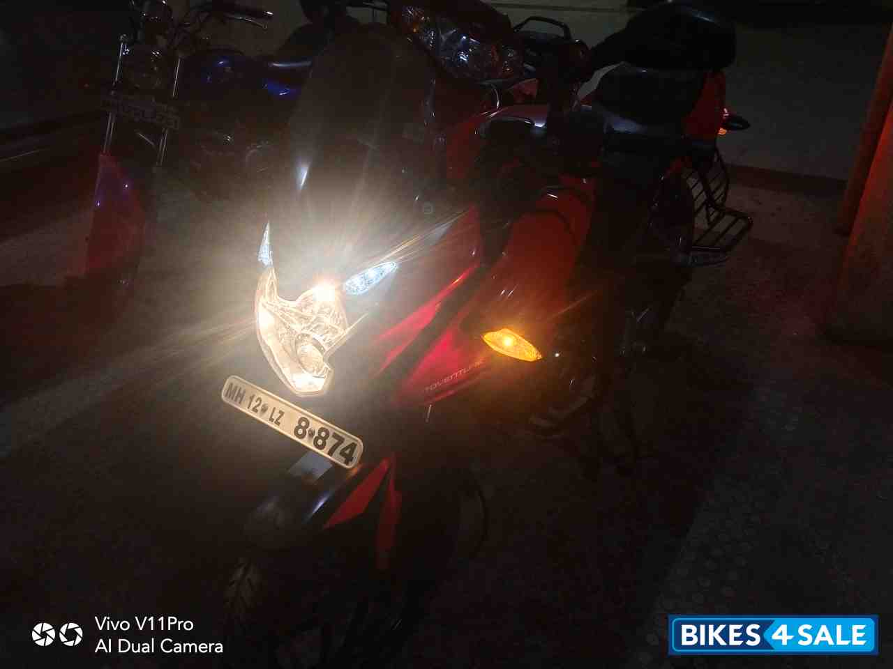 Red Bajaj Pulsar AS 150