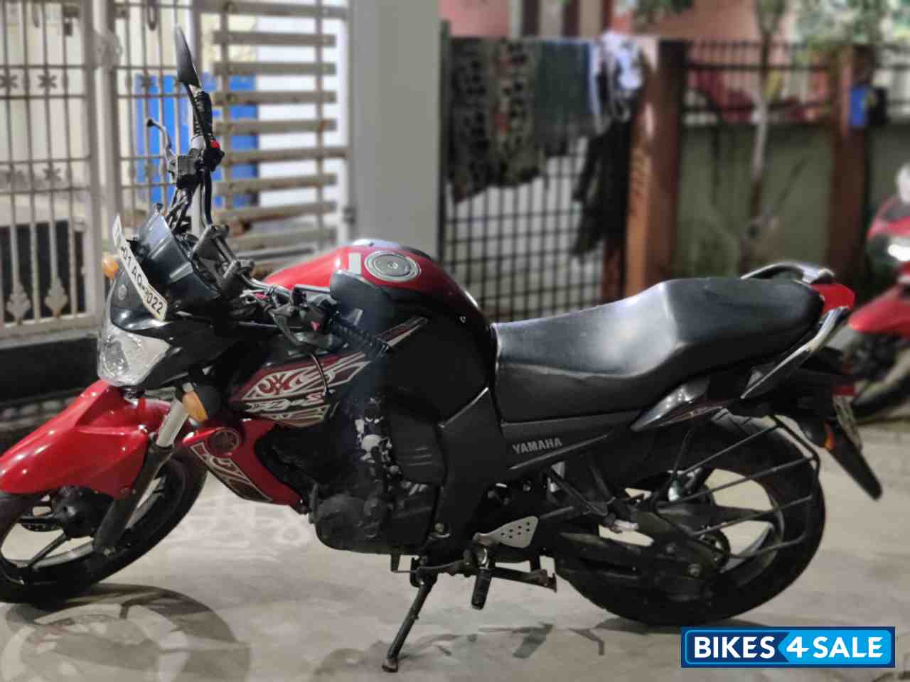 Black And Red Yamaha FZ-S