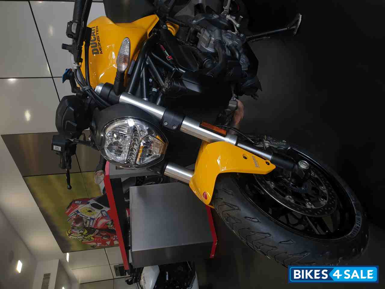 Yellow Ducati Monster 821
