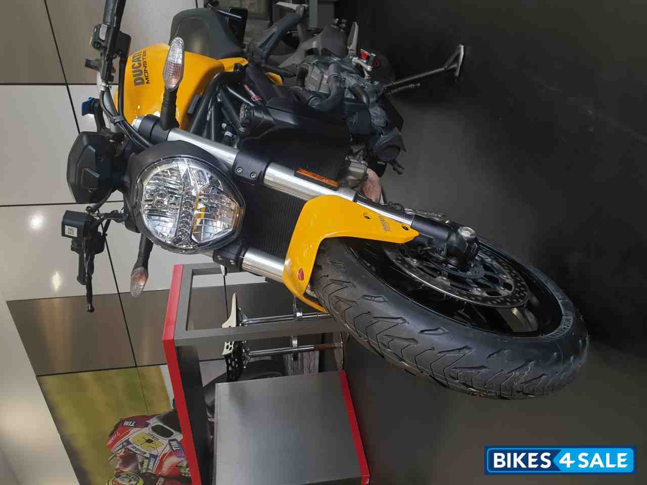 Yellow Ducati Monster 821