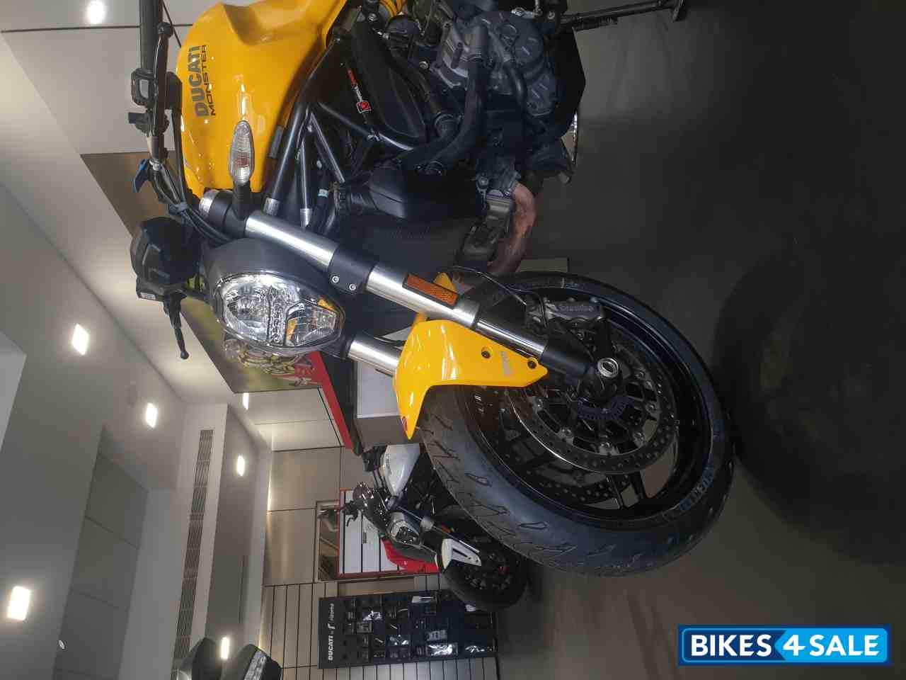 Yellow Ducati Monster 821