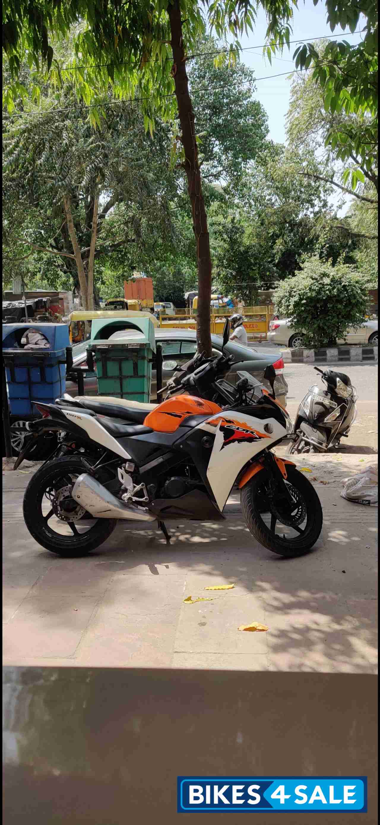 Orange & White Combination Honda CBR 150R