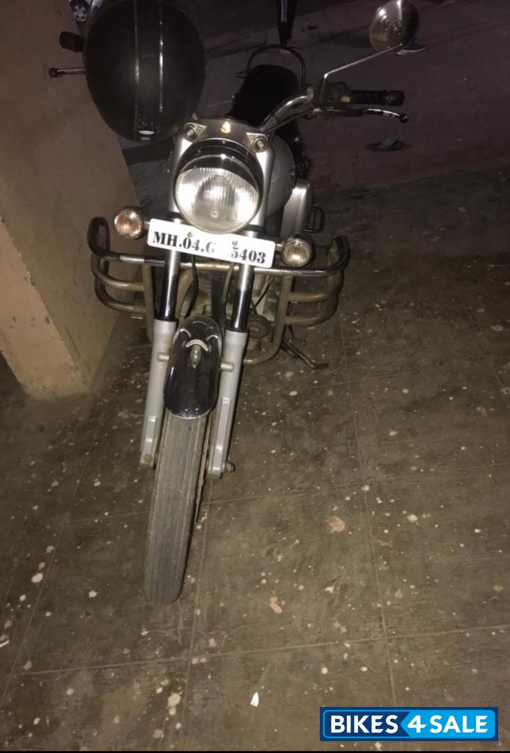 Silver Royal Enfield Bullet Standard 350