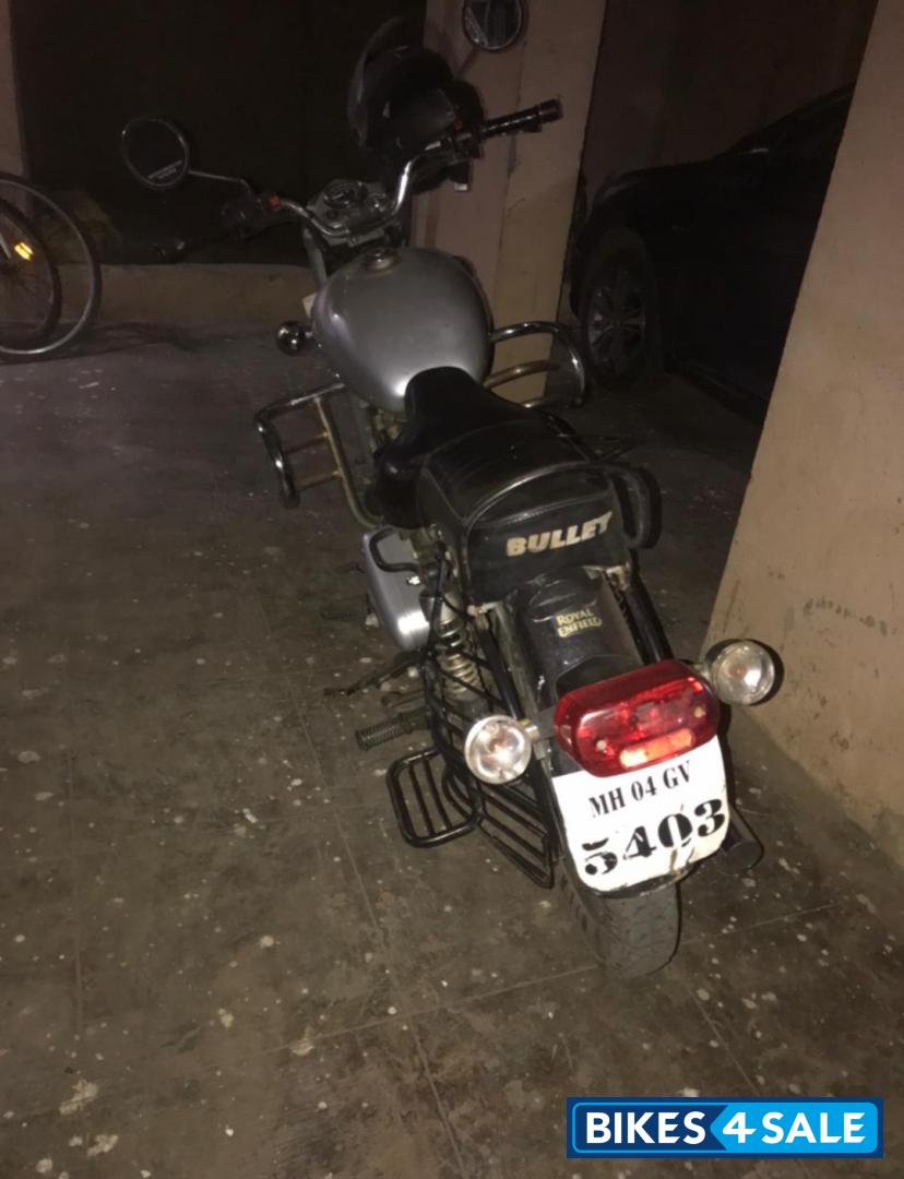 Silver Royal Enfield Bullet Standard 350