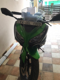 Green Kawasaki Ninja 300 BS6