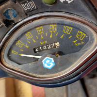 Dark Blue Bajaj Classic