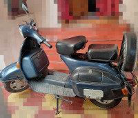 Dark Blue Bajaj Classic