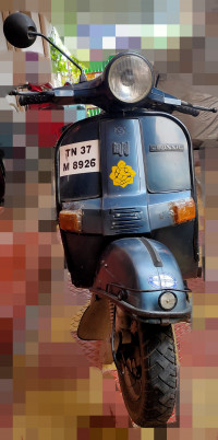 Dark Blue Bajaj Classic