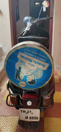 Dark Blue Bajaj Classic