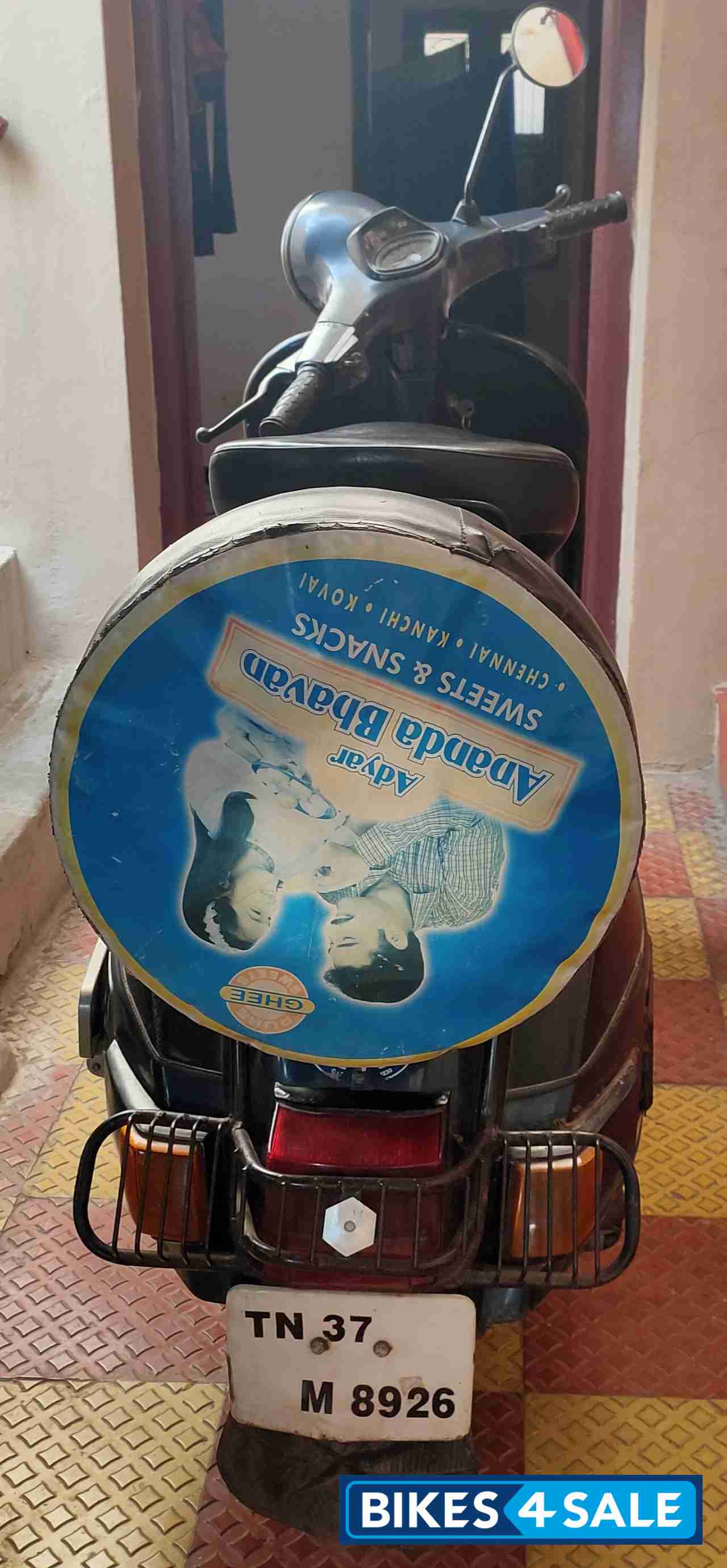 Dark Blue Bajaj Classic