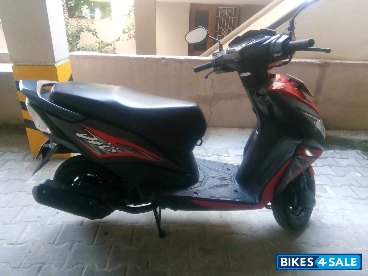 Red Honda Dio BS6