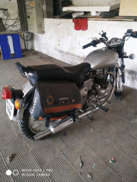 Silver Royal Enfield Bullet Electra