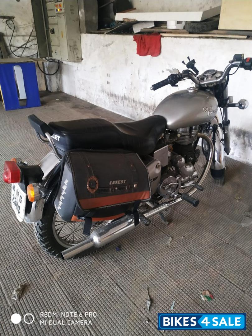 Silver Royal Enfield Bullet Electra
