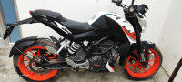 White KTM Duke 200