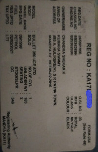 Black Royal Enfield Bullet Standard 350