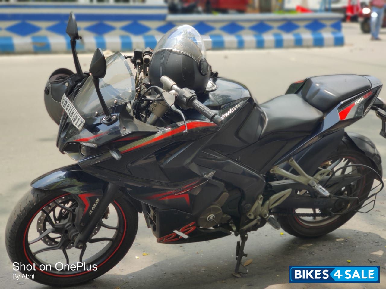 Black Red Bajaj Pulsar RS 200 ABS