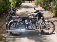 Chrome Black Royal Enfield Classic 350 Dual Channel BS6